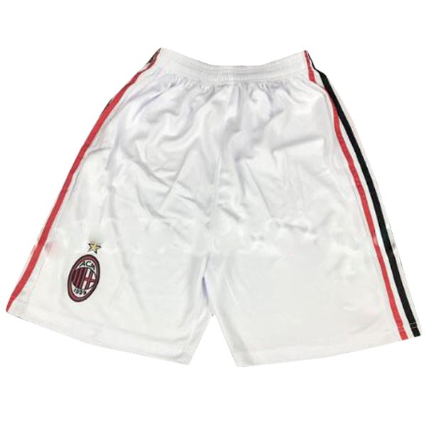 Tailandia Pantalones Milan Segunda equipación Retro 2008/09 Blanco